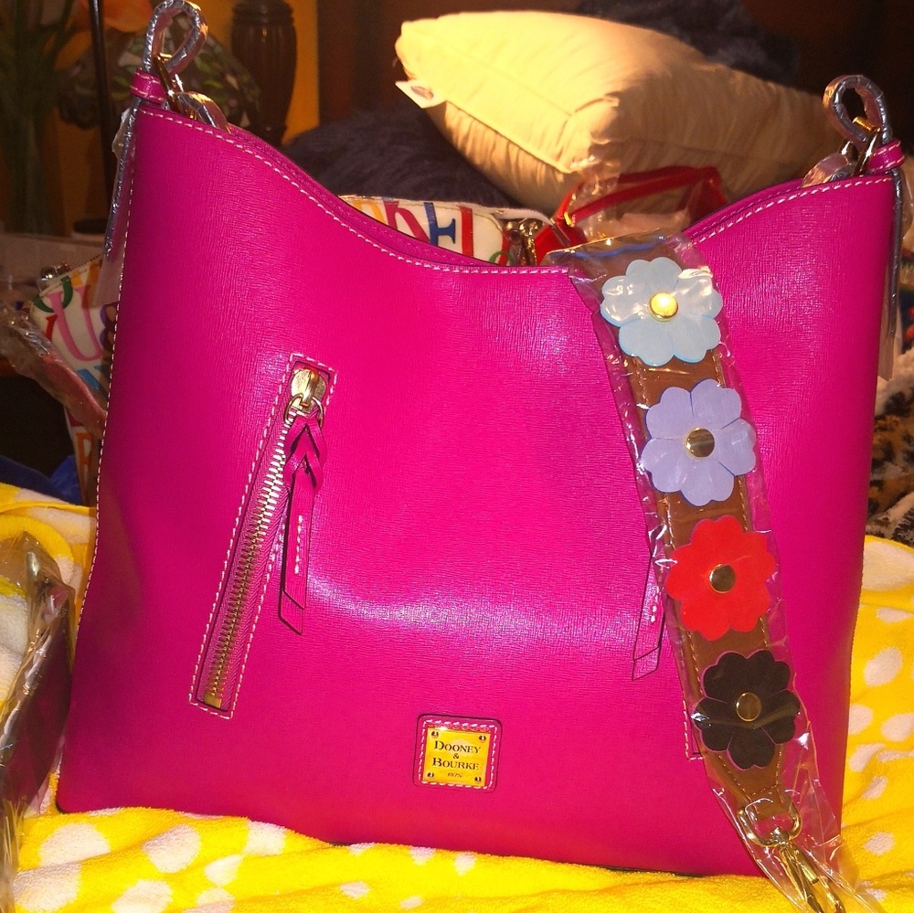Dooney & Bourke New Fuschia Saffiano Cooper